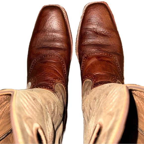 Ariat 11.5 Heritage Roughstock Square Toe 10002230 Western Cowboy Boots Brown - Picture 2 of 9